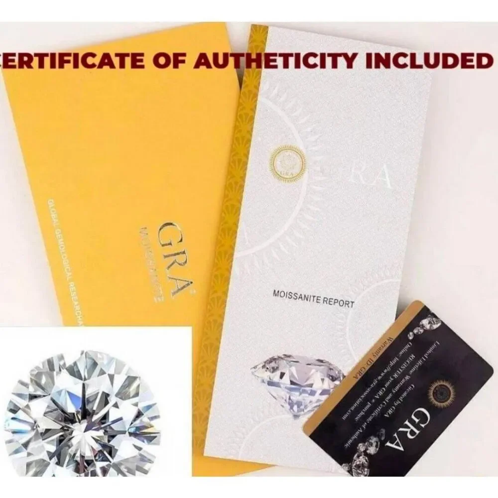 2.3 Ct. CERTIFIED Genuine Moissanite Diamond 3 Pc. Floral Wedding Ring Set #9